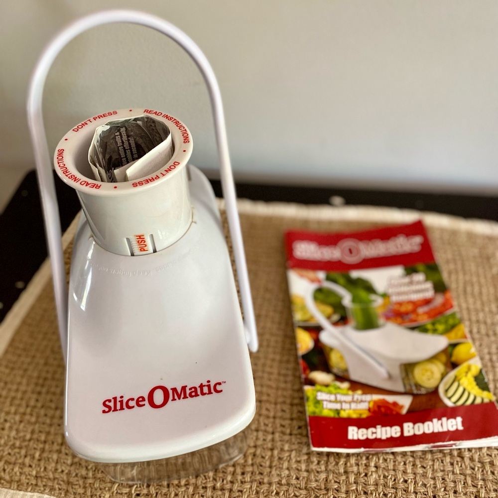 SLICE O MATIC FOOD SLICER AS SEEN ON TV TELEBRANDS & RECIPE BOOK